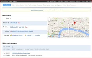 Airlift Productions Website Traffic from London & Brainstorm