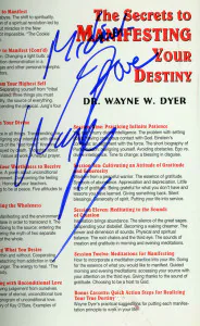 WayneDyerAutographToMichealZiants