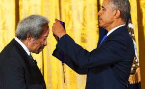 Allen at 1600 Pennsylvania Ave, getting to know President Obama