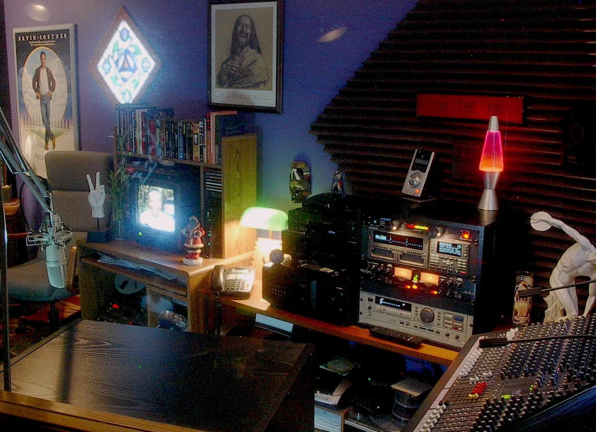 The Airlift control room as seen from the recording booth.